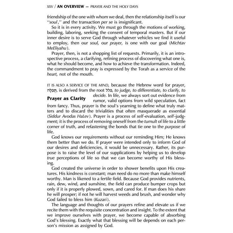 Interlinear Sabbath & Festivals Siddur Full Size A | Books | Judaica