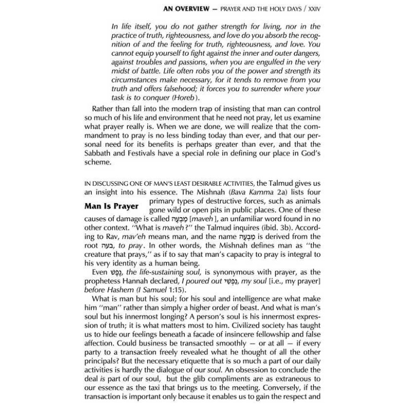 Interlinear Sabbath & Festivals Siddur Full Size A | Books | Judaica