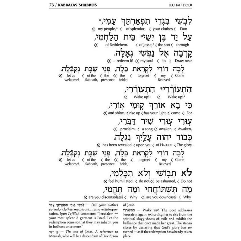 Interlinear Sabbath & Festivals Siddur Full Size A | Books | Judaica