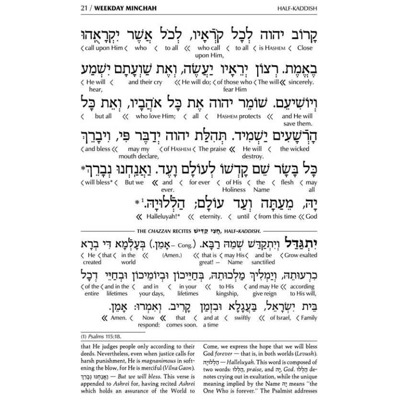 Interlinear Sabbath & Festivals Siddur Full Size A | Books | Judaica