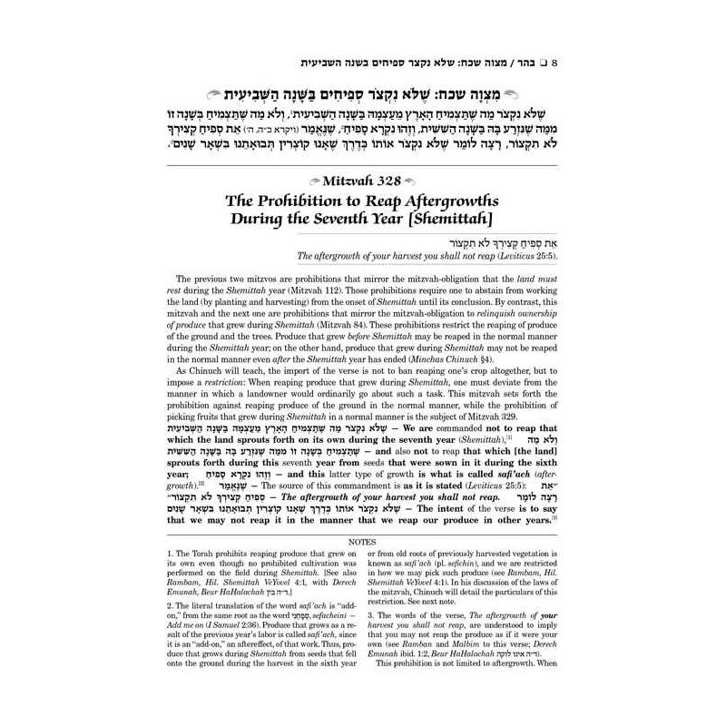 Schottenstein Edition Sefer Hachinuch / Book of Mi | Books | Judaica