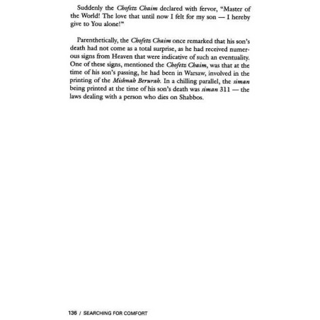 Searching for Comfort - Hardcover | Books | Judaica