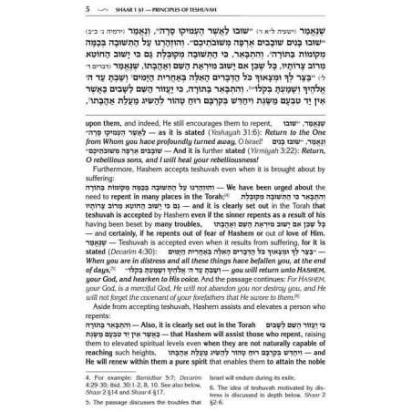 Shaarei Teshuvah / Gateways of Teshuvah Personal S | Books | Judaica