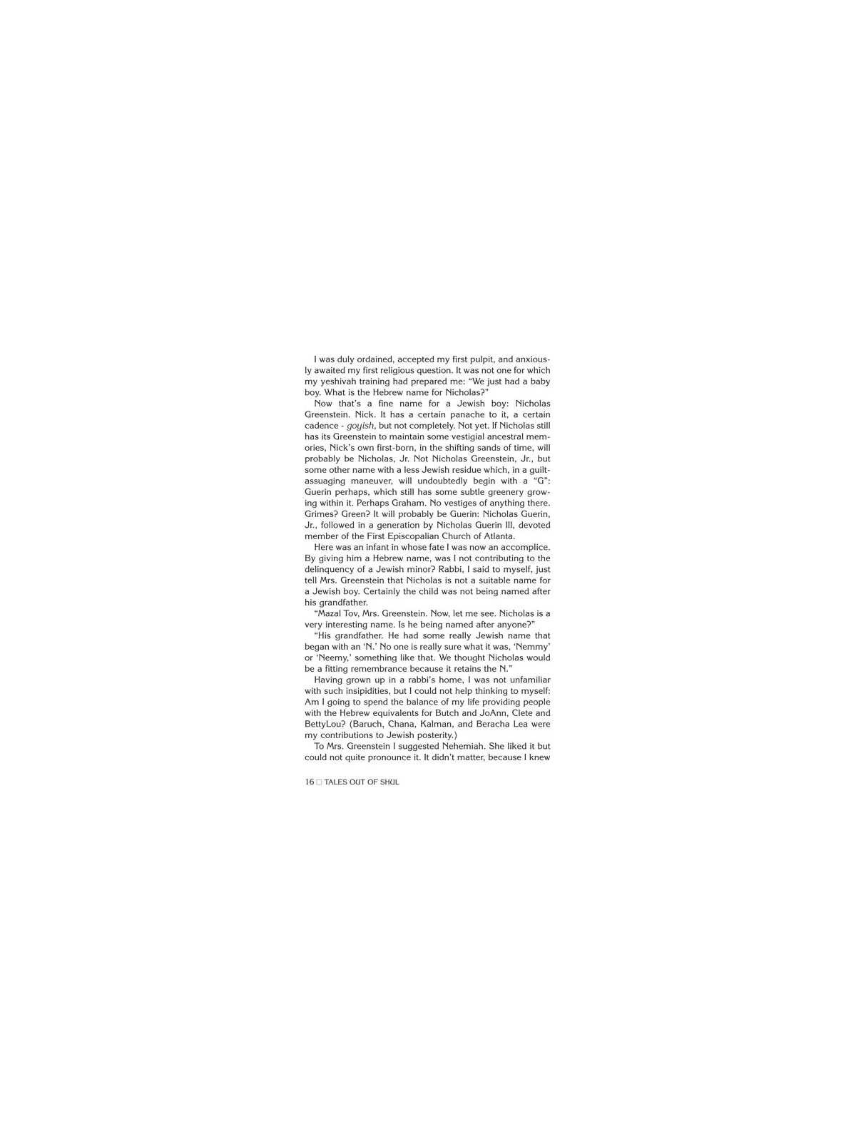 Tales Out Of Shul: Shaar Press - Hardcover | Books | Judaica
