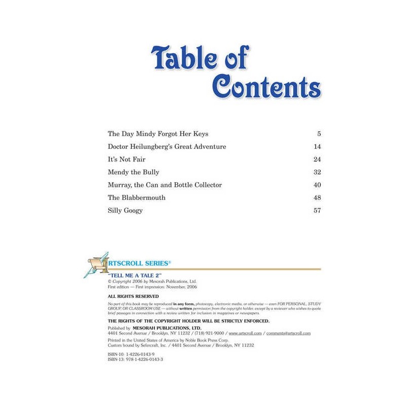 Tell Me a Tale 2 - Hardcover | Books | Judaica