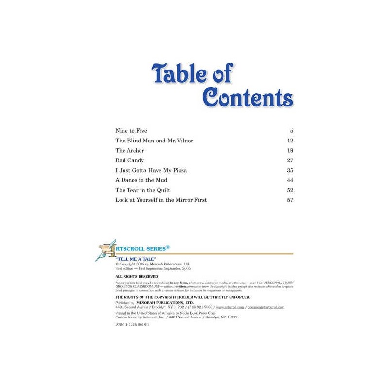 Tell Me a Tale - Hardcover | Books | Judaica