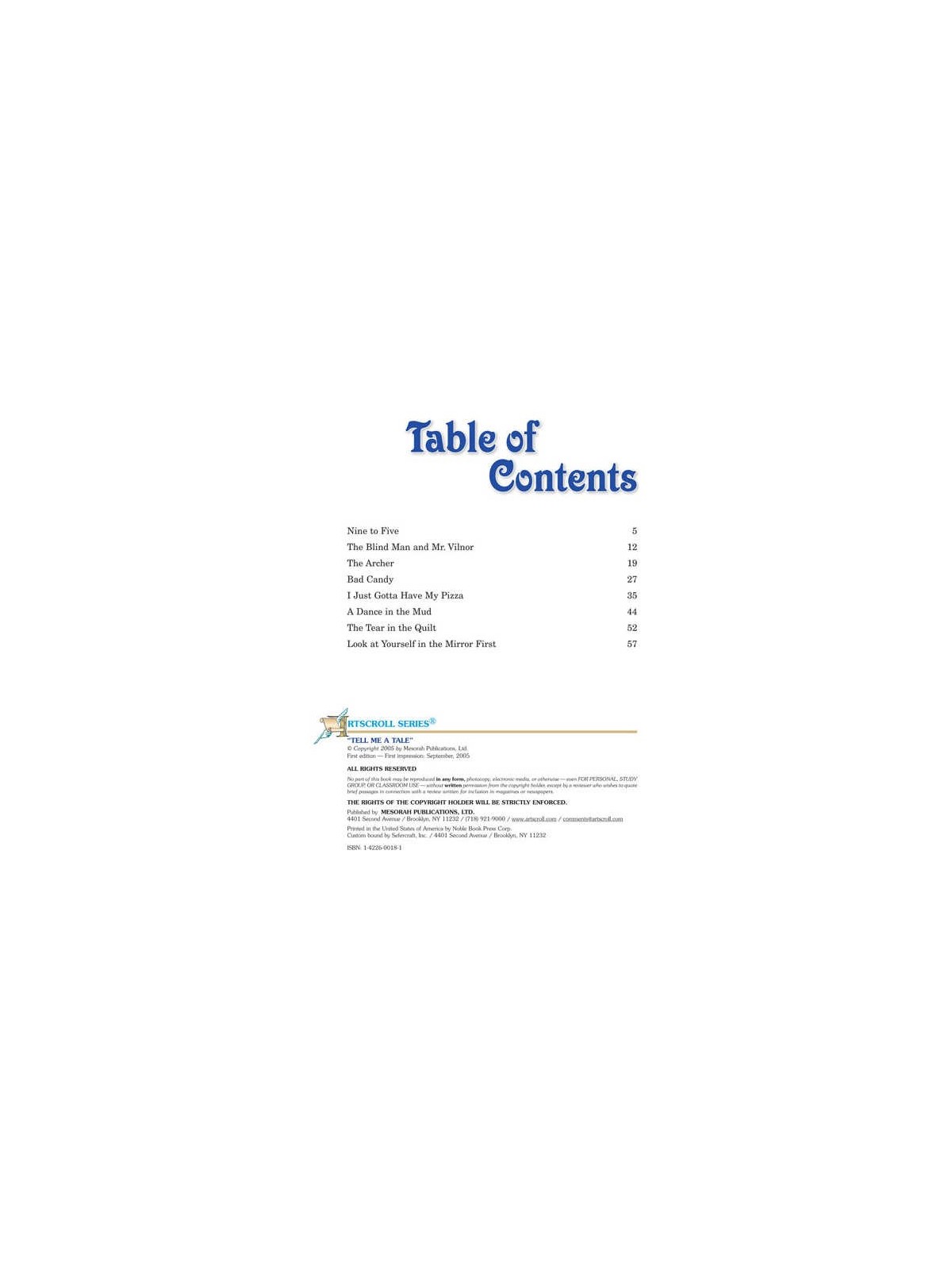 Tell Me a Tale - Hardcover | Books | Judaica
