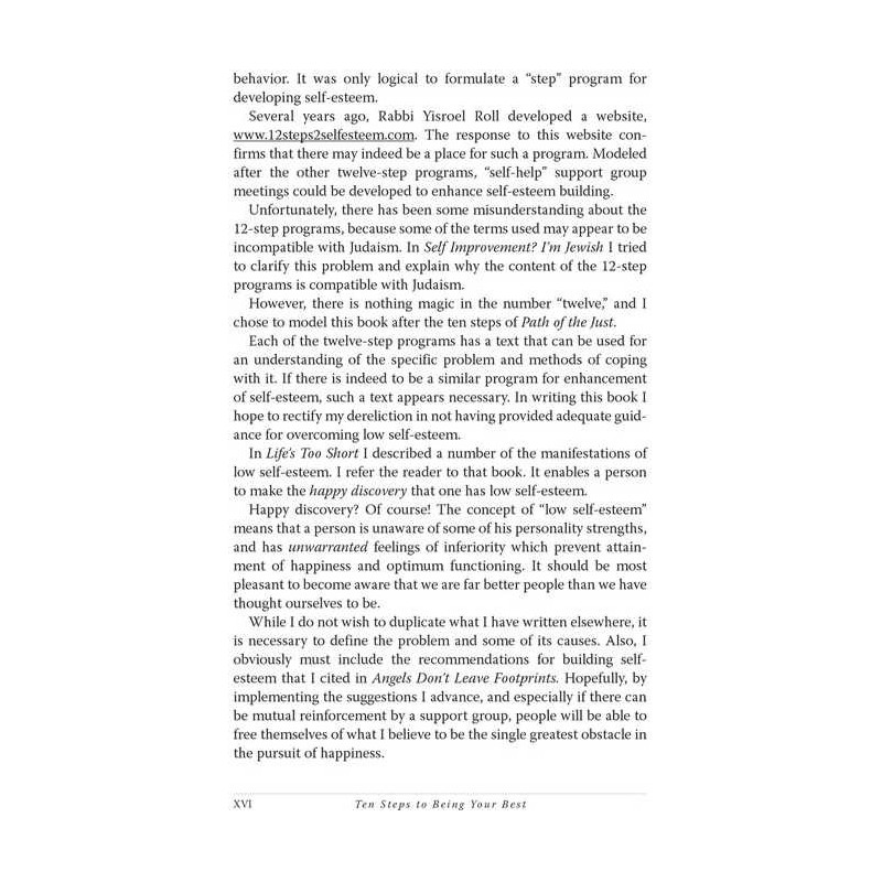 Ten Steps To Being Your Best - Hardcover | Books | Judaica