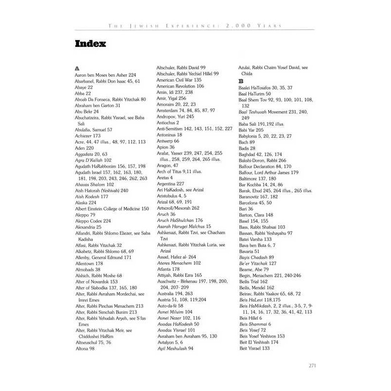 The Jewish Experience: 2000 Years - The Teichman F | Books | Judaica