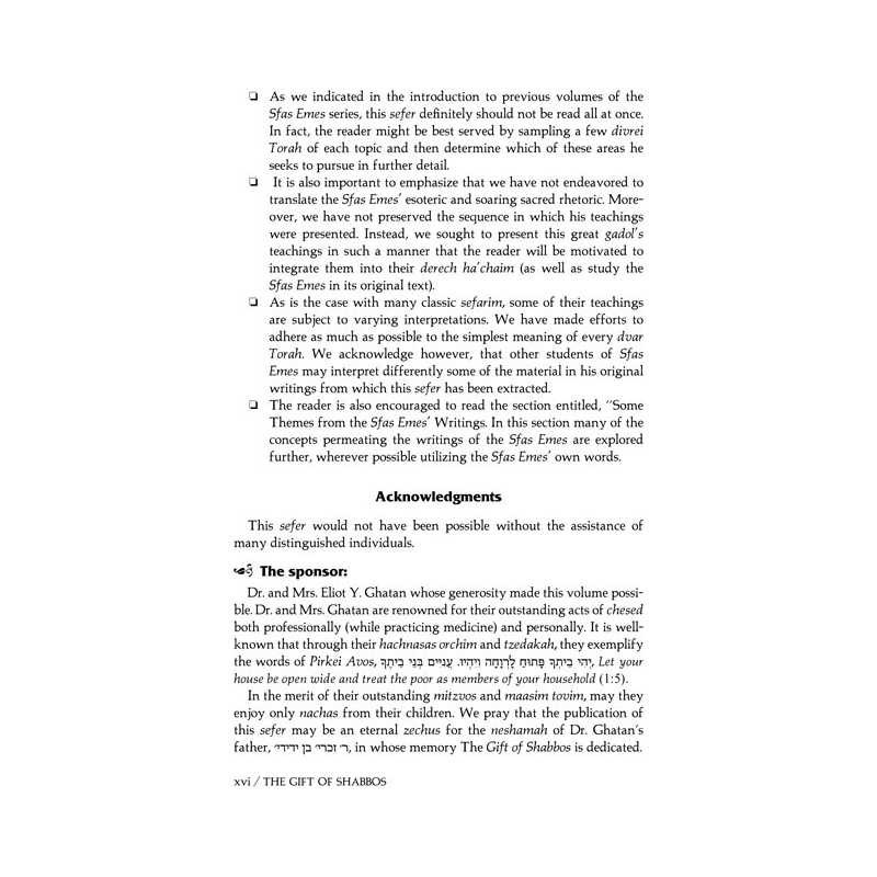 The Gift of Shabbos - Hardcover | Books | Judaica