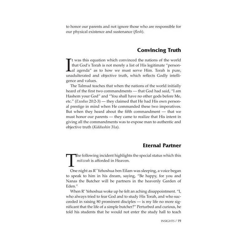 The Fifth Commandment: Honoring Parents - Hardcove | Books | Judaica