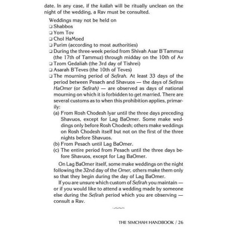 The Simchah Handbook | Books | Judaica