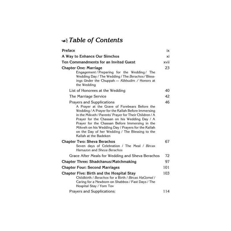 The Simchah Handbook | Books | Judaica