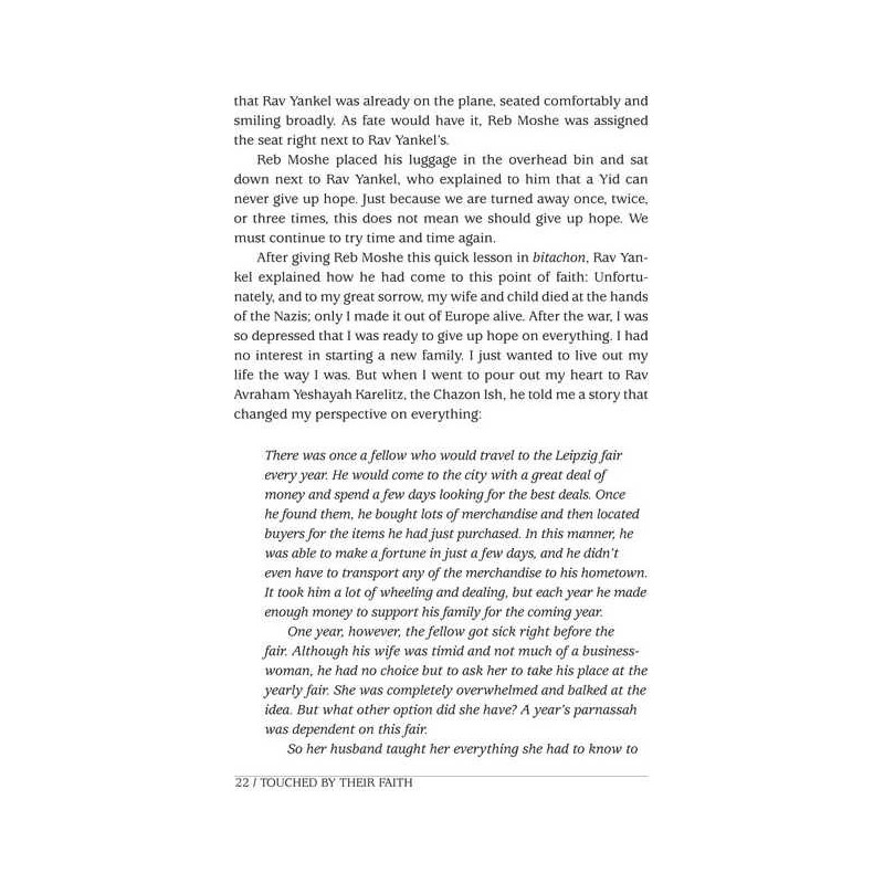 Touched By Their Faith - Hardcover | Books | Judaica