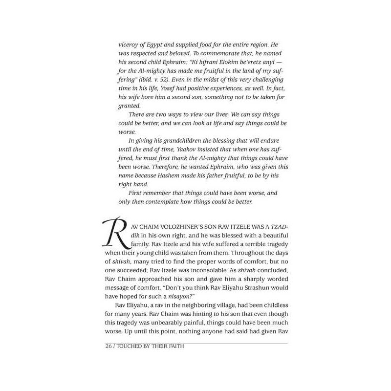 Touched By Their Faith - Hardcover | Books | Judaica