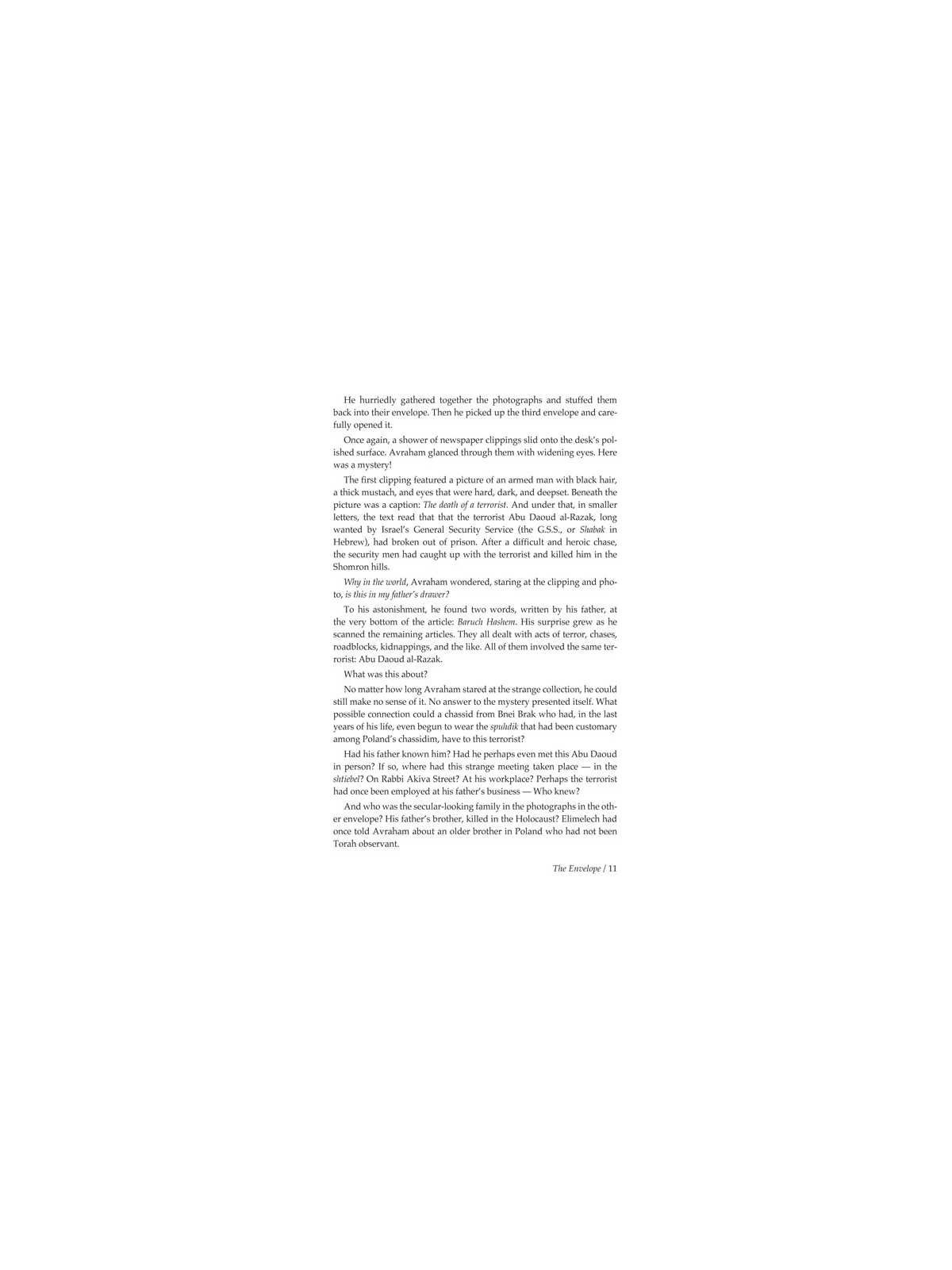 The Envelope - Hardcover | Books | Judaica