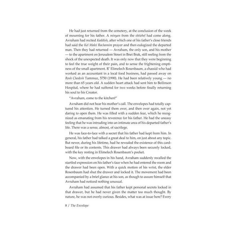 The Envelope - Hardcover | Books | Judaica