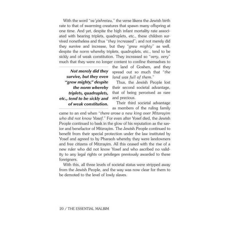 The Essential Malbim - Shemos | Books | Judaica
