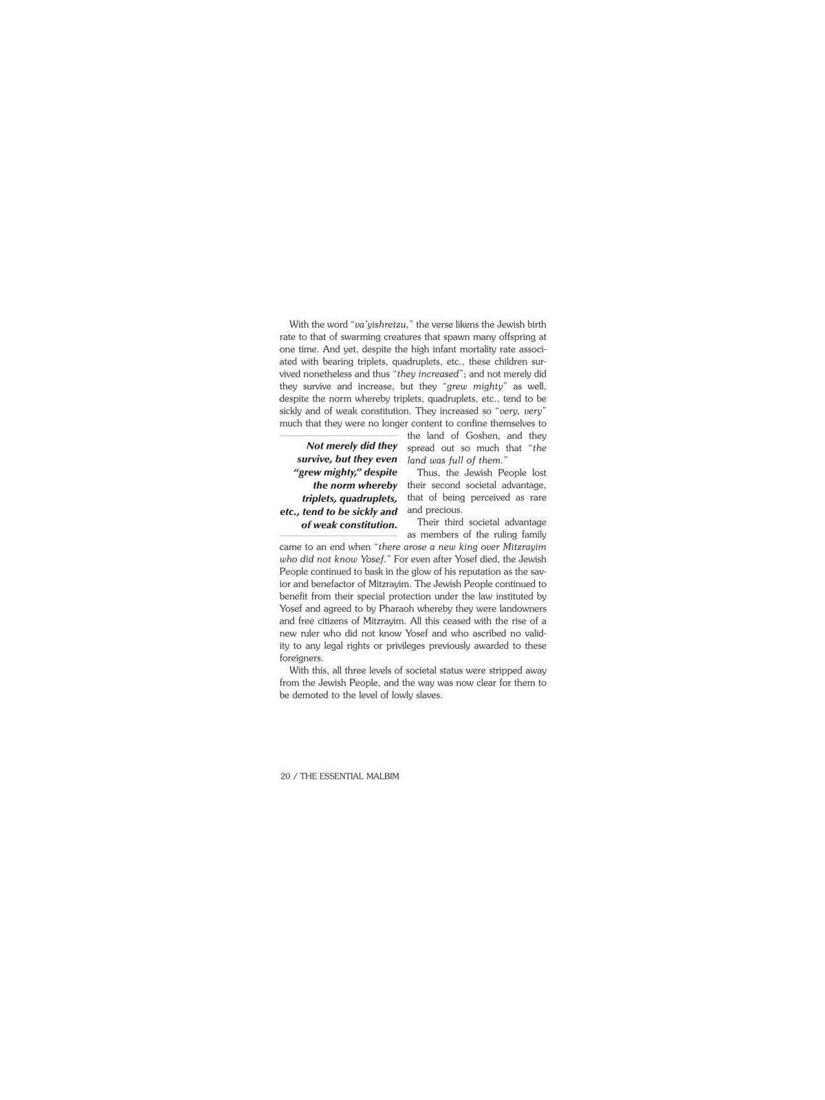 The Essential Malbim - Shemos | Books | Judaica