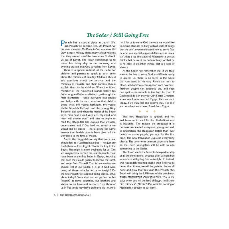 The Illustrated Haggadah - Paperback | Passover | Judaica