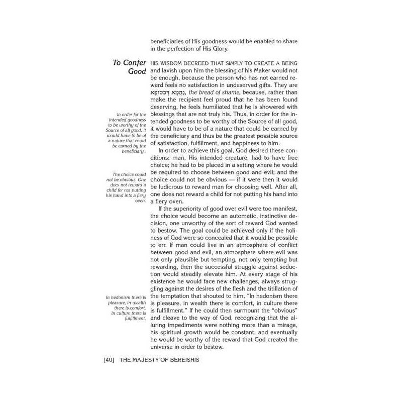 The Majesty of Bereishis | Books | Judaica