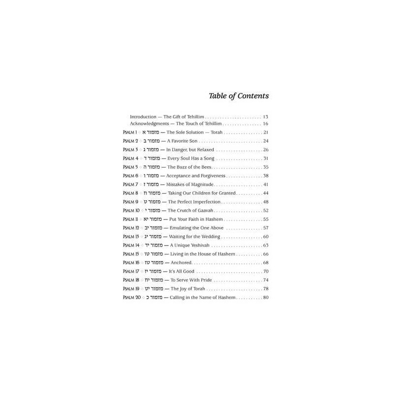 The Touch of Tehillim - Standard Size | Books | Judaica