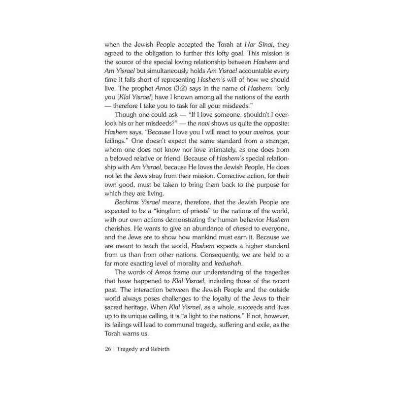 Tragedy and Rebirth - Hardcover | Books | Judaica