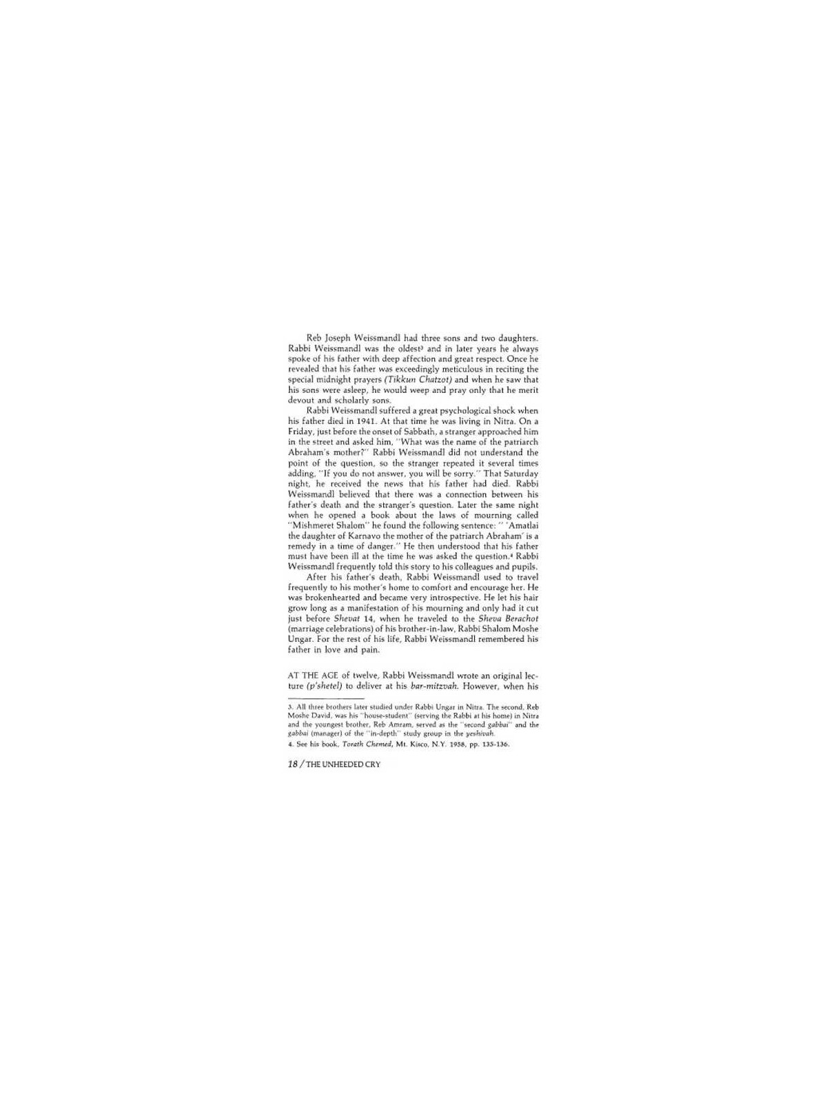 The Unheeded Cry - Hardcover | Books | Judaica