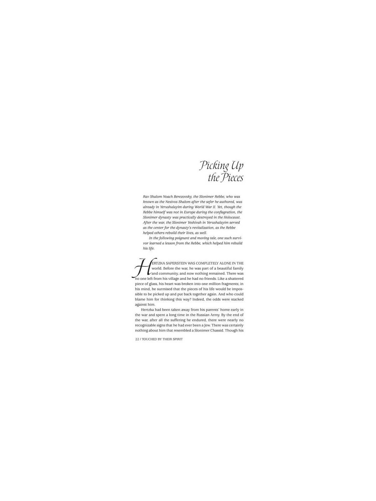 Touched by Their Spirit - Paperback | Books | Judaica