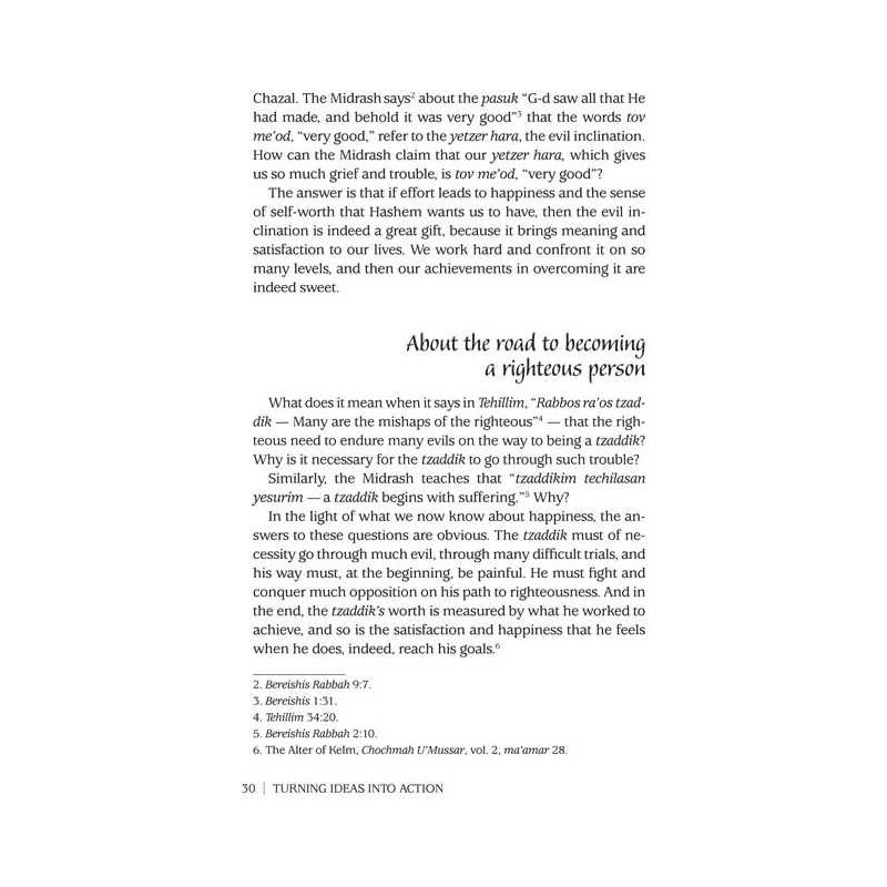 Turning Ideas Into Action - Hardcover | Books | Judaica