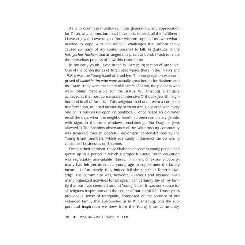 Walking with Rabbi Miller - Paperback | Books | Judaica