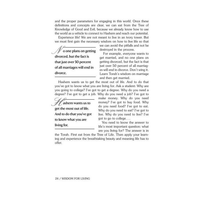 Wisdom for Living | Books | Judaica