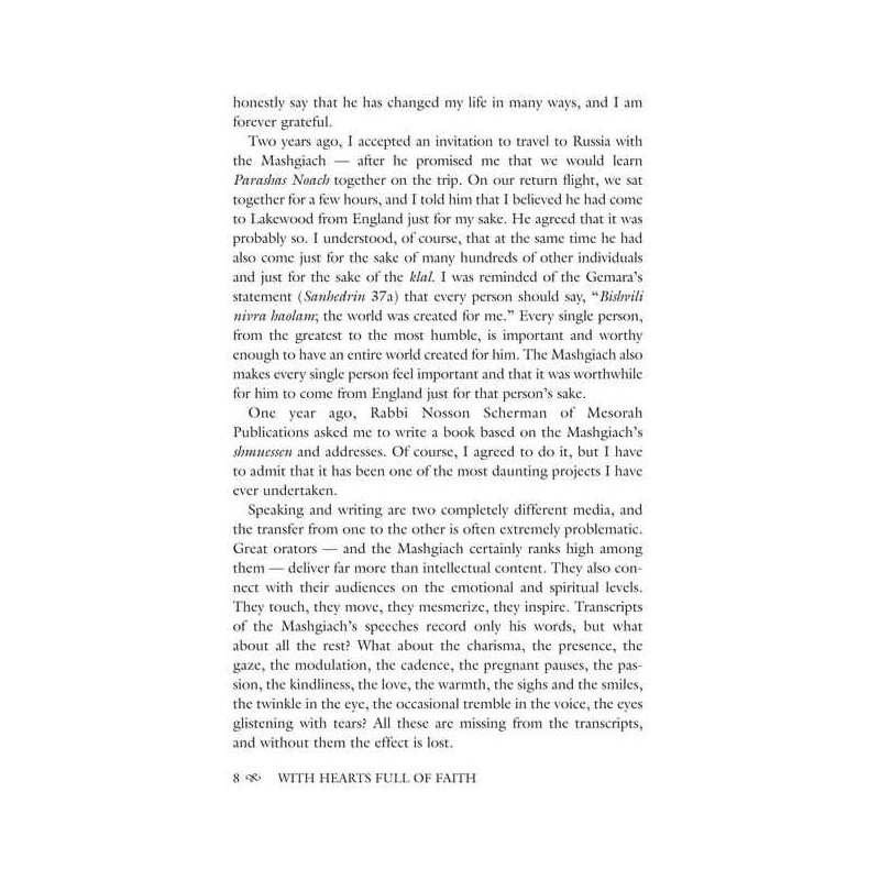 With Hearts Full of Faith - Hardcover | Books | Judaica