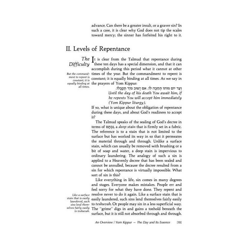 Yom Kippur: Its Significance, Laws, And Prayers -  | Books | Judaica