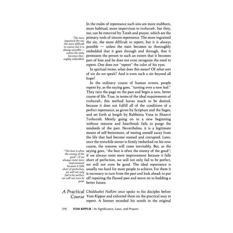 Yom Kippur: Its Significance, Laws, And Prayers -  | Books | Judaica