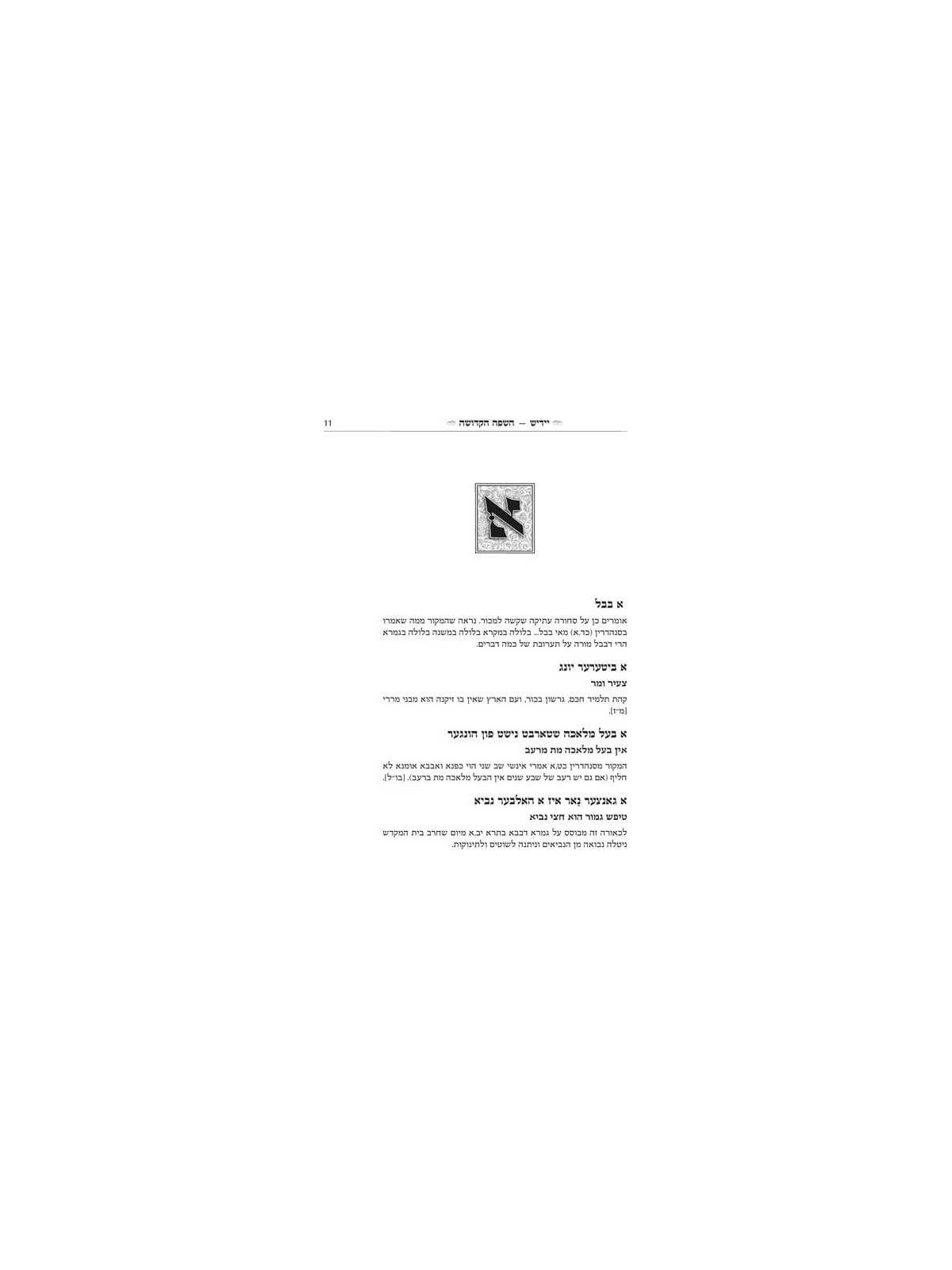 Yiddish - A Holy Language - Gift Size Complete in  | Books | Judaica