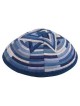 Kippah - Embroidered- Large Magen David --Blue | Kippahs | Judaica