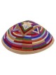 Kippah - Embroidered- Large Magen David --Multicol | Kippahs | Judaica