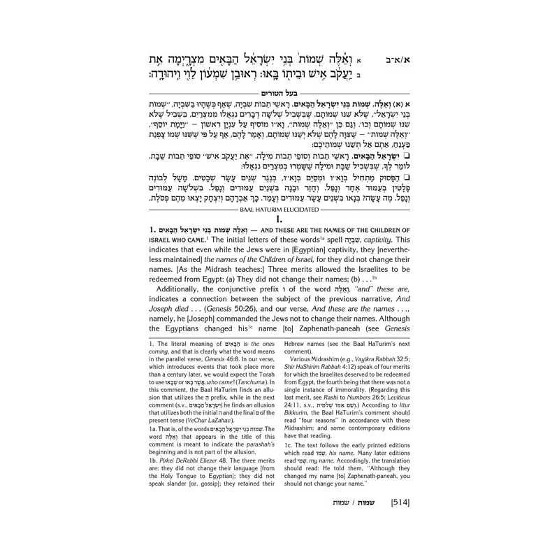 Baal Haturim Chumash - Shemos | Books | Judaica