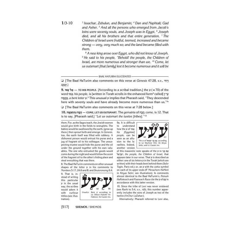 Baal Haturim Chumash - Shemos | Books | Judaica