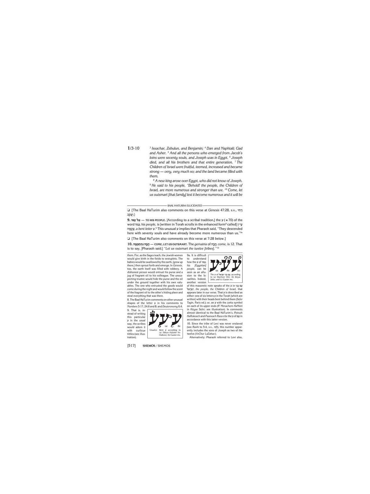 Baal Haturim Chumash - Shemos | Books | Judaica