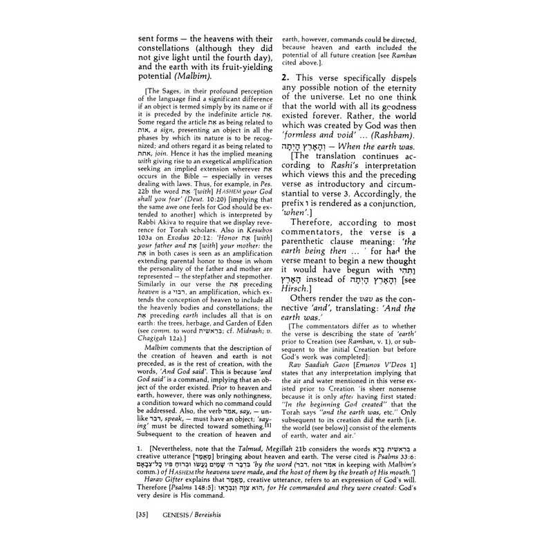 Bereishis / Genesis 2 Volume Set | Books | Judaica