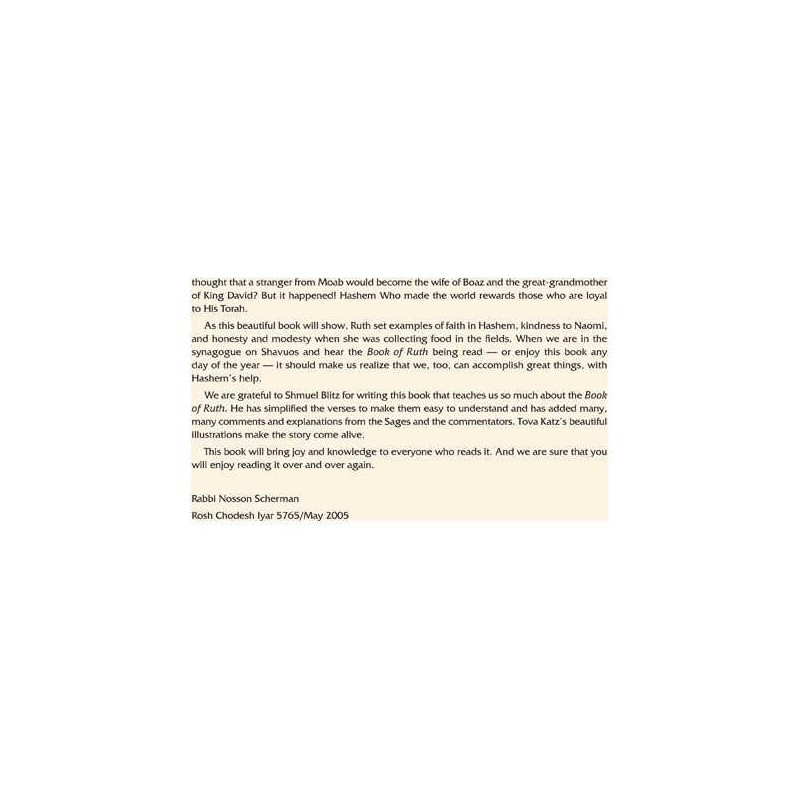 Artscroll Children's Book of Ruth - Hardcover | Books | Judaica