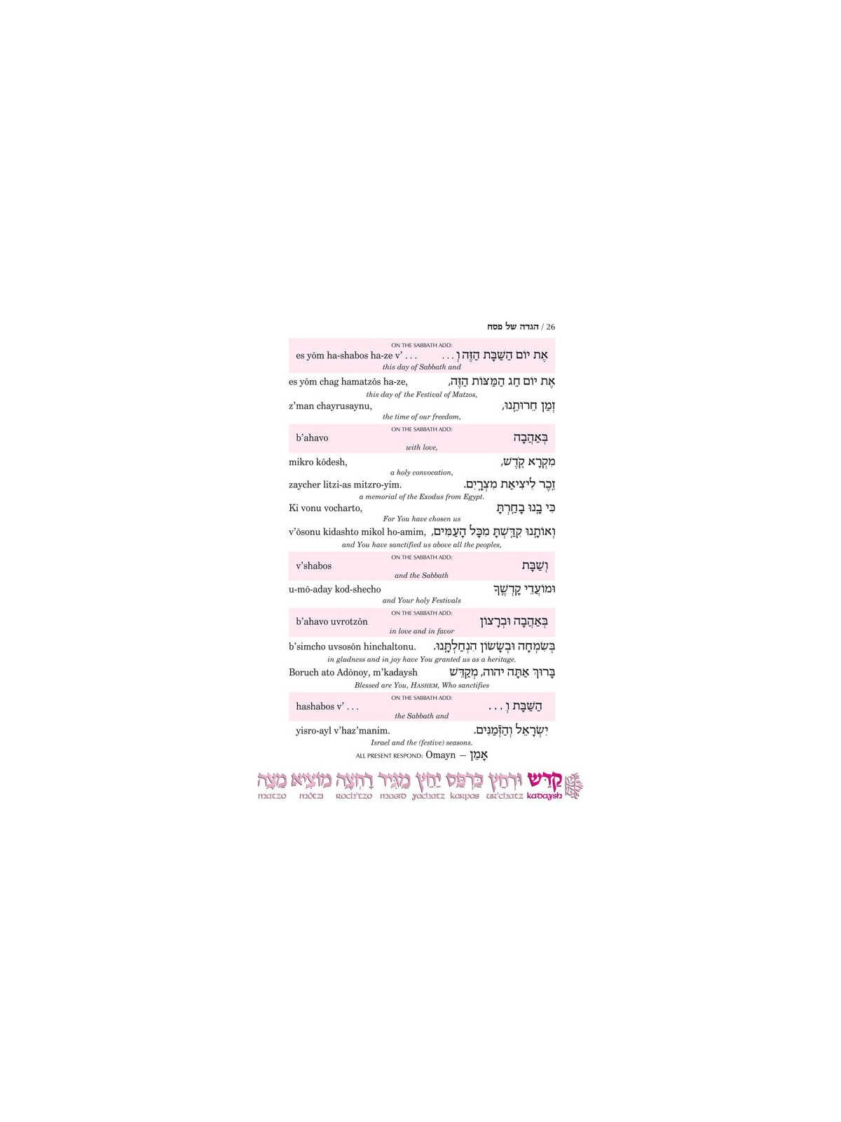 Seif Edition Transliterated Linear Haggadah - Pape | Passover | Judaic