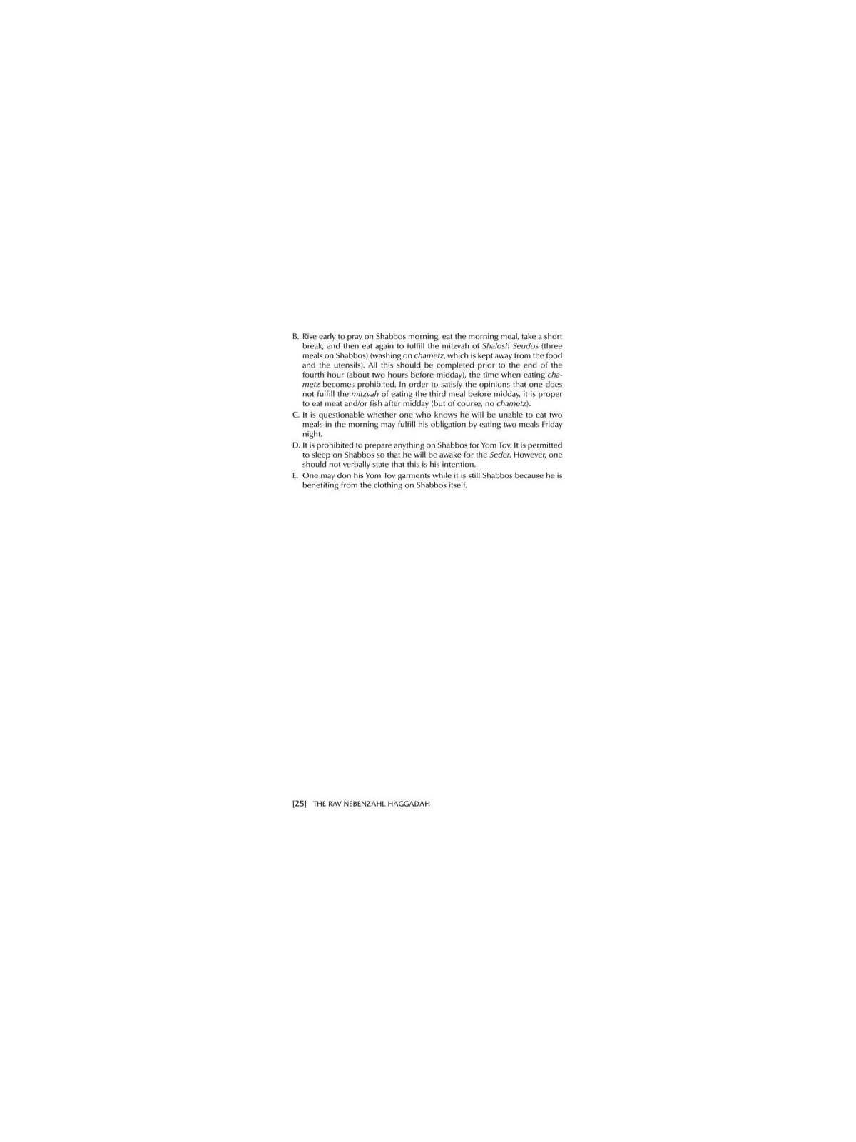 The Rav Nebenzahl Haggadah - Hardcover | Passover | Judaica