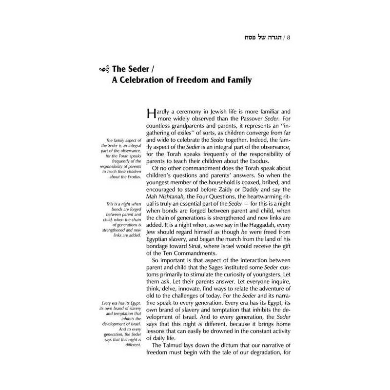 Schottenstein Ed Interlinear Haggadah - Paperback | Passover | Judaica