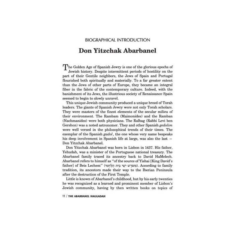 Haggadah: Abarbanel - Hardcover | Passover | Judaica