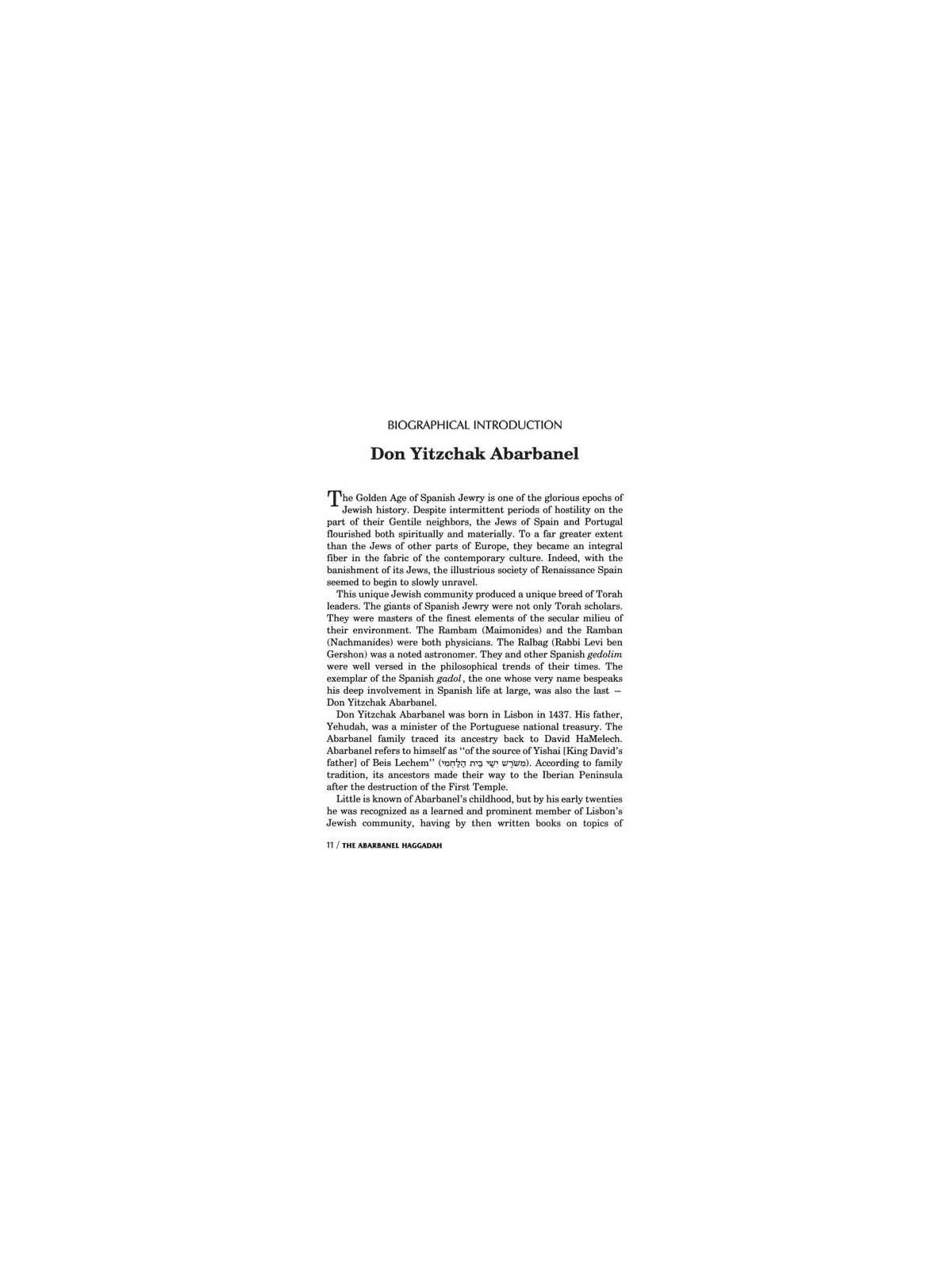 Haggadah: Abarbanel - Hardcover | Passover | Judaica