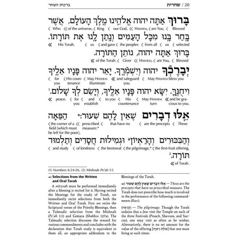 Interlinear Weekday Siddur: Full Size - Ashkenaz | Books | Judaica
