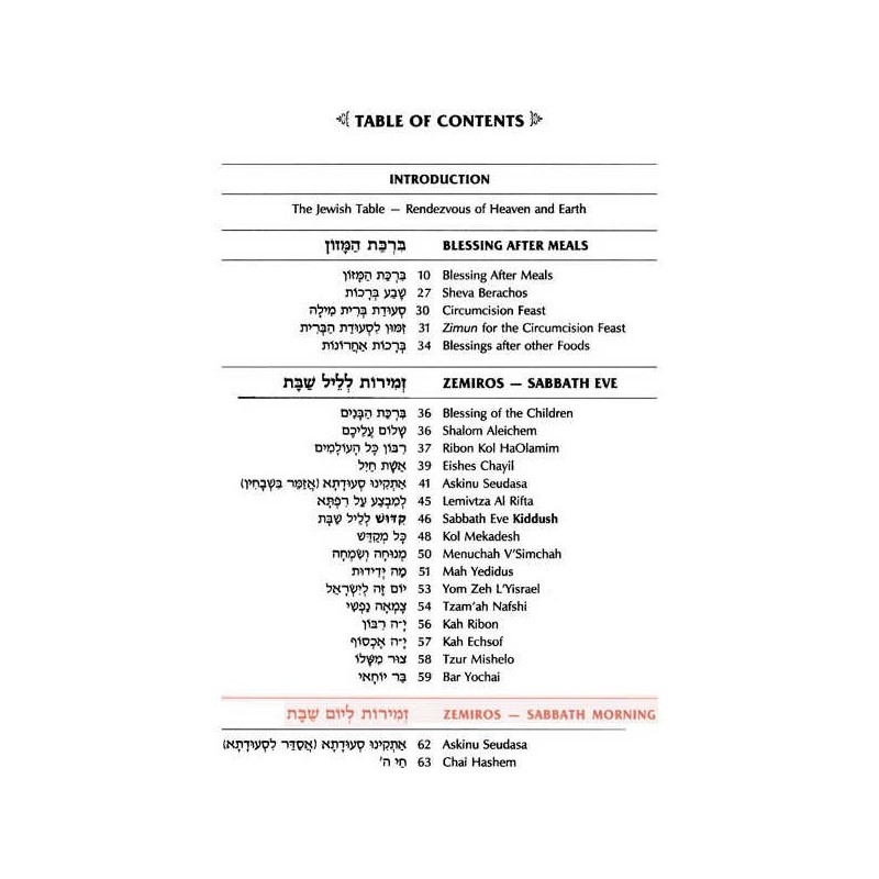 Interlinear Family Zemiros / Bircas HaMazon - Leat | Books | Judaica
